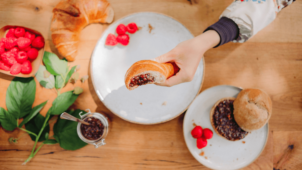 Himbeertella - Aufstrich mit Schokolade und Mandeln